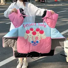 可愛い電動バイク用防風カバー【加厚・加绒・冬用】