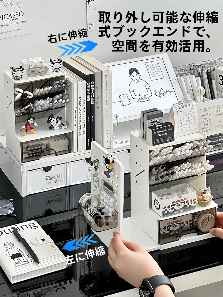 斜め収納ペン立て：デスク周りに設置することで効率化を実現する多機能アイテム