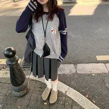 レトロ高腰プリーツスカート【秋冬用・Aライン・女性用・セミフレア】