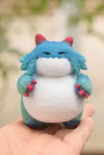 羊毛フェルト製 DIY パンパン龍のぬいぐるみキット【新年用・贈り物に最適】