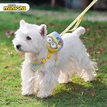 犬用 ハーネス リード 小型犬用 トイプードル ビションフリーゼ 猫用 散歩 ミニオンズ コラボ「Hoopet」