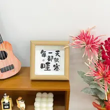 自己流を楽しむ！4インチ木製フォトフレーム【レトロデザイン・立体的な空洞】