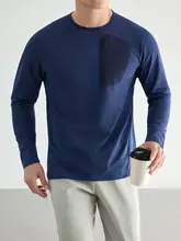 長袖Tシャツ メンズ 速乾 通気性 ストレッチ 軽量 防シワ加工 スポーツ アウトドア 「MOMENG」