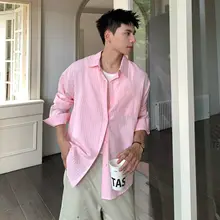 ストライプ柄長袖シャツ【男性用・スタイル・カジュアル】