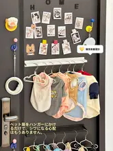 犬用リード収納ラック【マグネット式・ペット用整理棚・首輪ディスプレイ】