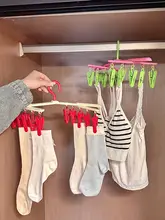 多機能洗濯用ハンガー【クリップ付き・衣類用・ベランダ使用】（セットアップ対応）