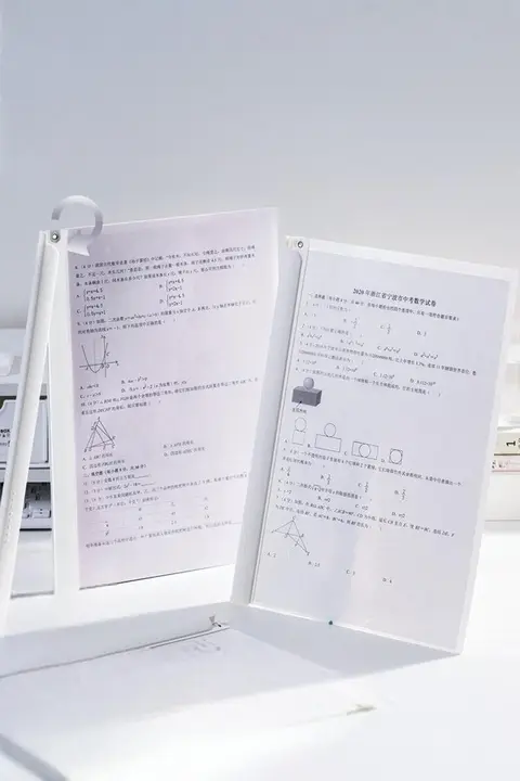 得力 A4回転式ファイルフォルダー【小学生用・収納・クリアポケット付き・試験用書類入れ】