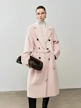 極上の柔らかさ！春秋用ダストコート【粉色・コクーンシルエット】