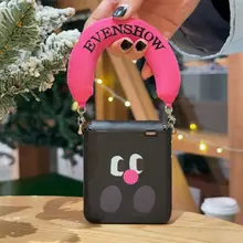 可愛いデザインのスマートフォンケース【掛け紐付き・折りたたみ式対応・衝撃吸収・全包カバー】