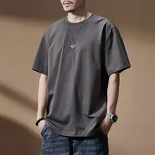 ハイエンド無地ベーシック半袖 Tシャツ 夏