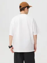 落肩デザインのフィットTシャツ【夏用・カジュアル・男女兼用】