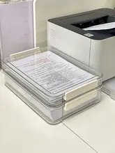 透明ファイルボックス【家庭用・重要書類・試験資料収納・カードケース付き】