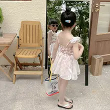 親子用水着【女の子用・可愛いバッスルスタイル・ビーチやリゾートに最適】（セットアップ対応）