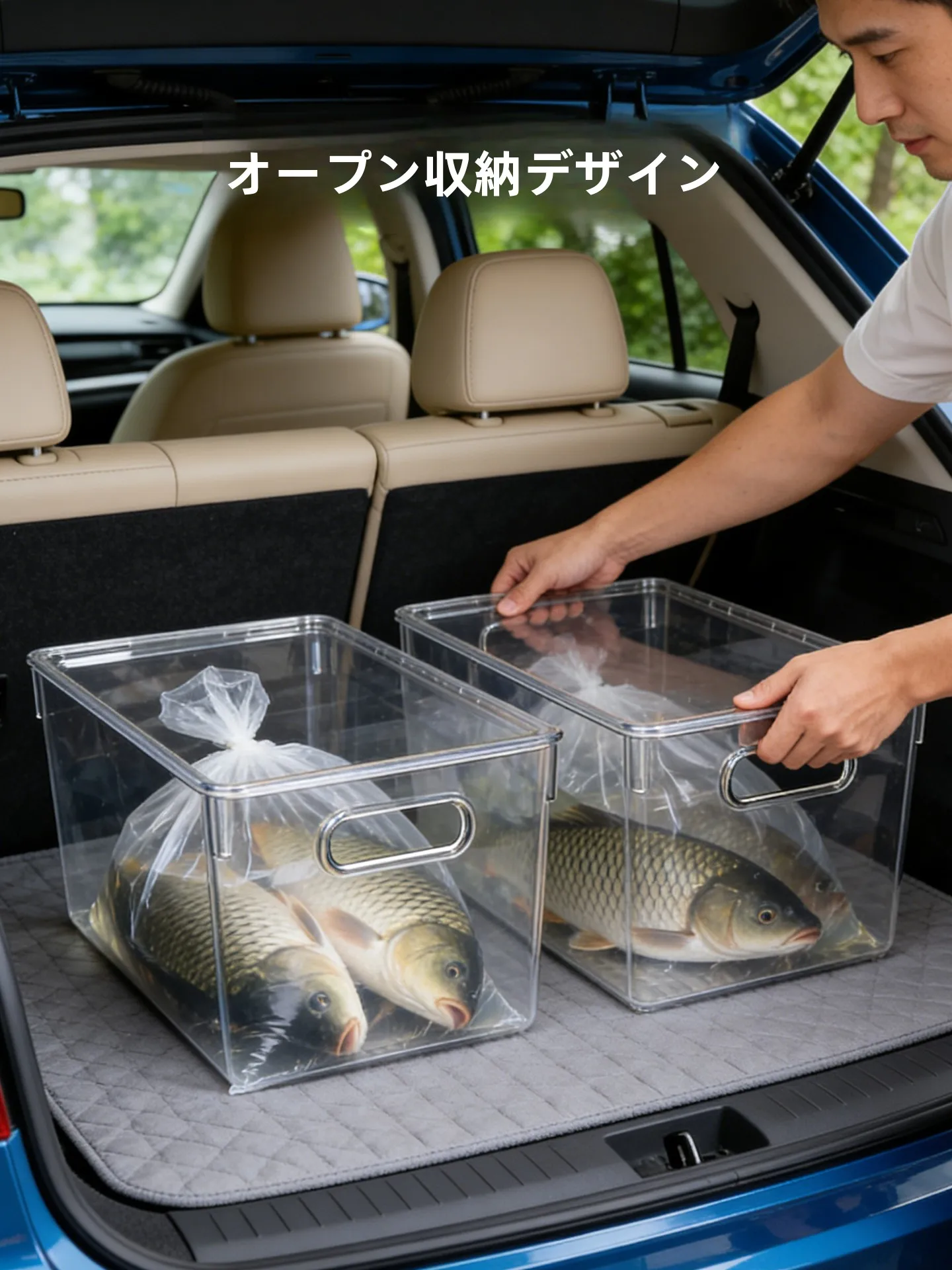 車内にバッグを収納するとき、どう選ぶ？透明で耐汚れの収納ボックスが解決するリアルな悩み