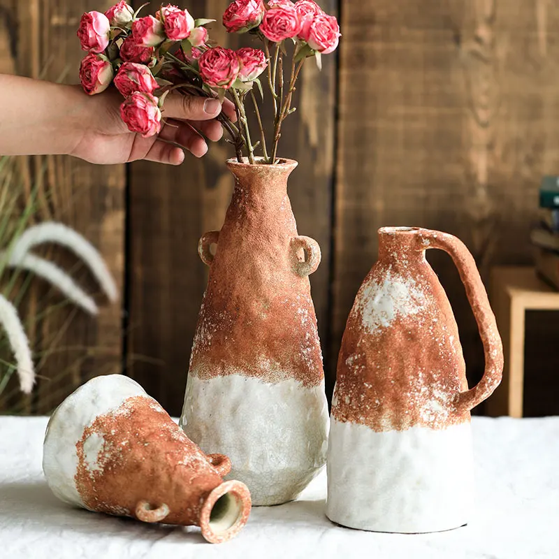 花瓶 リビングに適した 陶器 ヴィンテージミ ニマリスト アメリカン アートデザインの選び方と実際の使い方