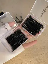 シンプルな一字型ヘアクリップ【高級感・スタイリッシュデザイン・横髪用】