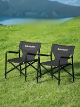 BLACKDOG 折りたたみアウトドアチェア【携帯型・肘掛け付き・ビーチ・キャンプ・フィッシング用】