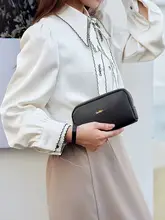 カジュアルなソフトレザー女性用横長ハンドバッグ【ミニ財布・ファッション・小物入れ】