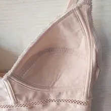 エレガントなデザイン！薄手のコットンワイヤレスブラキャミソール【柔らかいバストパッド・快適な睡眠インナー】