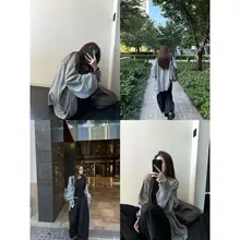 シンプルで感のあるニットカーディガン【春秋用・ゆったりデザイン】