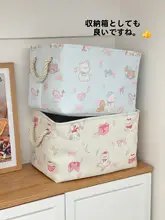 可愛らしい大容量折りたたみ式ランドリーバスケット【家庭用・衛生間用・床置きタイプ】