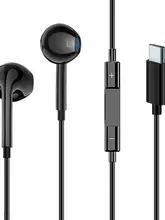 Type-C接続 ワイヤードイヤフォン【音質向上DAC・内蔵コントローラー付き】