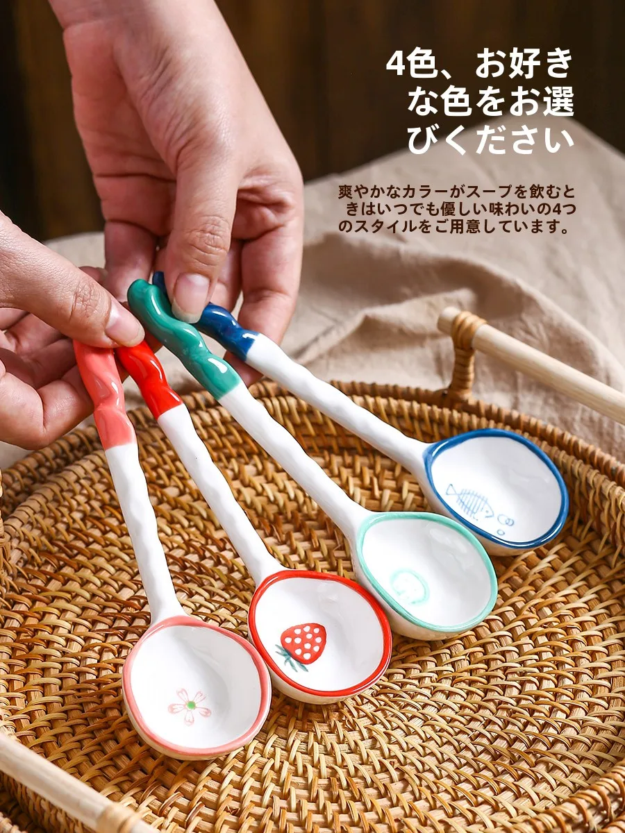 陶器製手描きスプーン：プチギフトとしてのデザイン・機能性と実用シーン