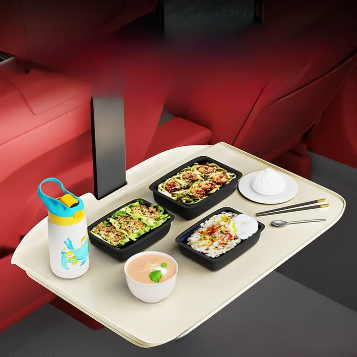 車載折りたたみテーブル【リアシート用・学習・食事に便利】