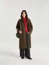 prefree 低彩度ハナカンザシレッド 100%カシミヤセーター
