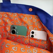 ヨーロッパとアメリカの春の新作プリント トップハンドルバッグ
