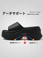 夏のビーチに最適！6cm厚底女性用サンダル【ファッショナブル・高ヒール・快適】