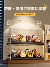 透明アクリル製デスクトップ収納ボックス【アニメキャラクター・バッジディスプレイ・階段式デザイン】