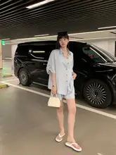 柔らかなライセリルの短袖シャツとショートパンツ【夏用・カジュアル・フィット】（セットアップ対応）