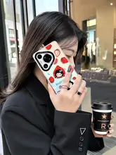 華為Pura70用 ストロベリー柄 ハードケース【全包・耐衝撃・マグネットスタンド付き】