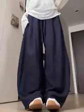 夏用 ストレートシルエットワイドレッグパンツ【リネン混・軽やか・フィット】