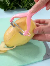 多機能プラスチック果物皮むき器【創造的デザイン・スライサー・刻み器】
