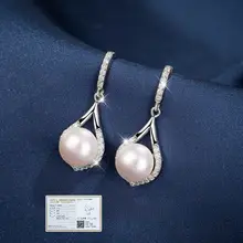 天然真珠ネックレス【女性用・高級デザイン・シルバー吊り下げ】