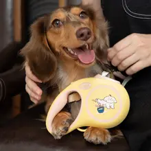 リード 犬 猫 反射織物 自動伸縮 防爆 大中小型