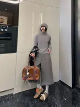 春秋用 スリムフィット ハーフジッパー立ち襟インナーシャツ
