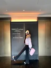 フレアパンツ レディース ダークグレー 着痩せ 美脚 着回し 秋 「OYFF」