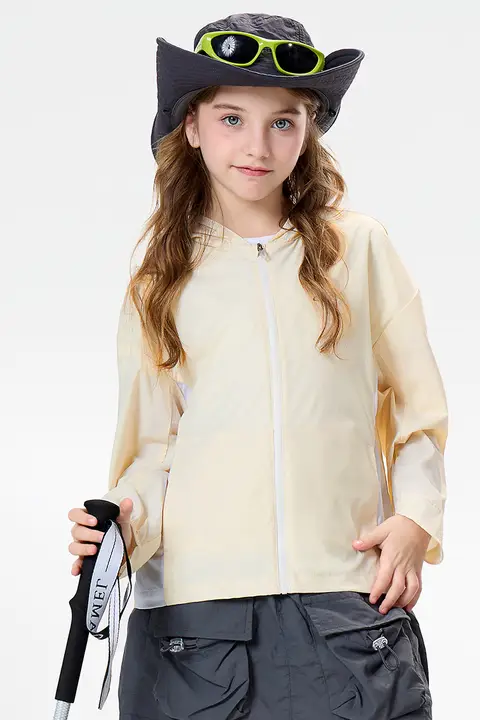 Camel 男の子用軽量日焼け防止ジャケット【夏のアウトドア・肌触りの良い素材】（セットアップ対応）