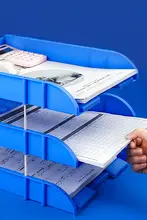 多層ファイルラック【プラスチック製・デスクオーガナイザー・横型・ファイル整理用】