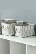 厚手収納ボックス【衣類整理用・布製・デスク上のスナック収納に最適】