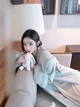 豪華なデザイン！オーストラリアウールと本物の狐毛のリバーシブルコート【極上の柔らかさ・アウター・ダブルフェイス】