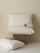 枕 キルティング 中綿入り 高低枕 快眠 シンプル 家庭用 男女兼用 2点セット