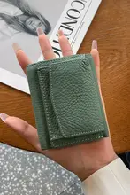 本革ミニ財布【三折り・シンプルデザイン・女性用・牛革製】