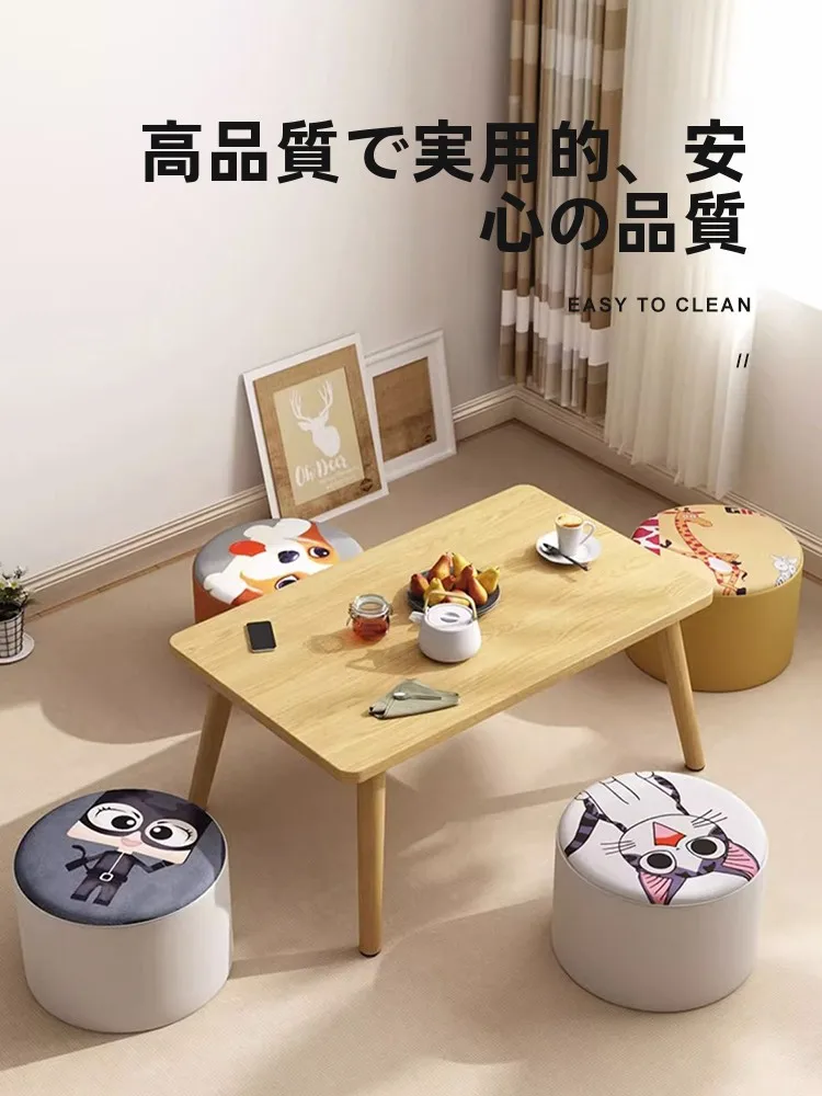 子供用布製スツール GDE-22：創造的デザインで靴を脱ぐ場所を整える