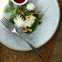 皿 家庭用 朝食食器 陶器 ステーキプレート 西洋料理皿 北欧スタイル皿