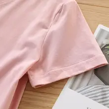 通気性の良いコットン短袖Tシャツ【レディース・ホワイト・ルーズフィット】