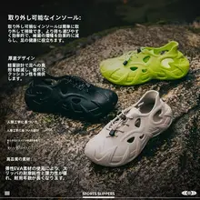 VEIDOORN 通気性抜群のスポーツサンダル【男女兼用・柔らかいソール・リバーシューズ・クッション性・  ビーチ用】